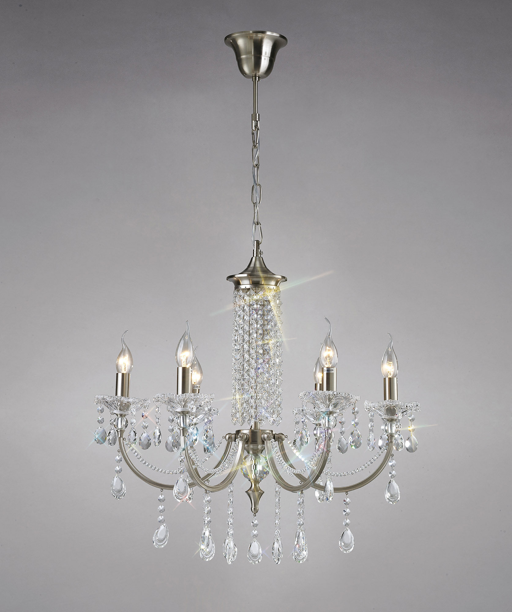 Leana Crystal Ceiling Lights Diyas Multi Arm Crystal Fittings